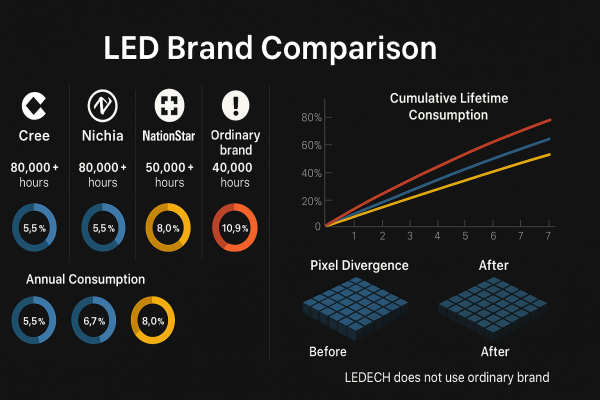 Professional LED Brand Comparison