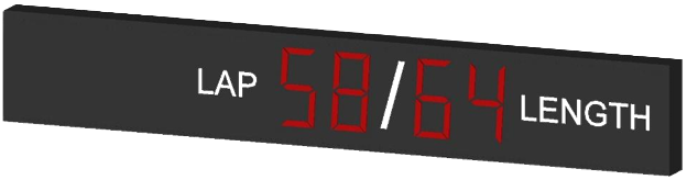 Lap-Length Scoreboard SKL-SLL-1L