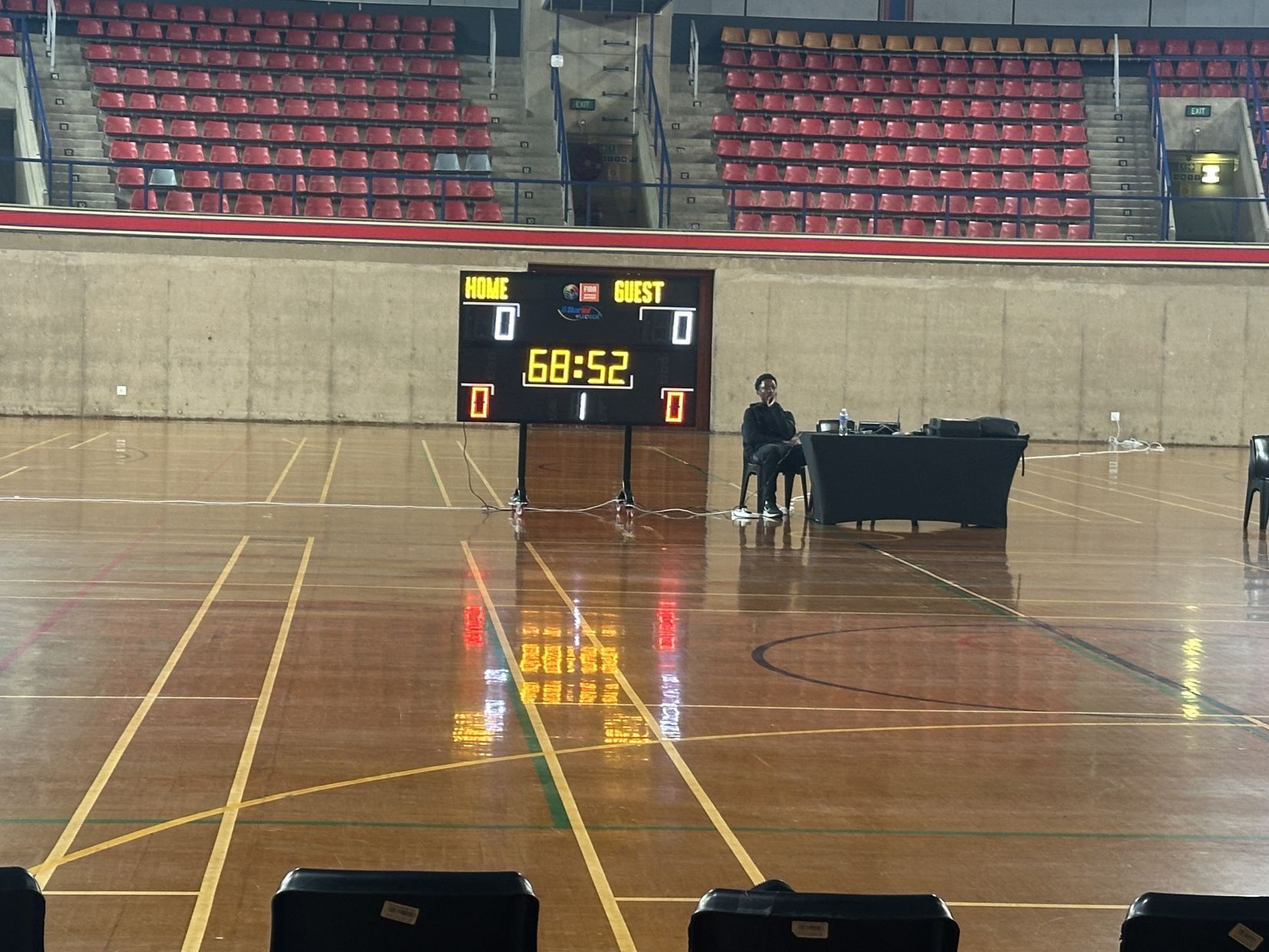 SBS2000TA Portable Scoreboard Installed at the University of Johannesburg Sports Hall