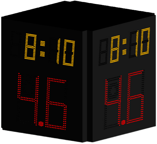 S24-4Y — küp tip dört yüzlü şut saati