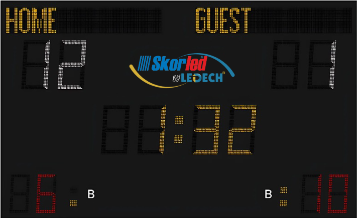 SBS3000T3 — 3x3 Pro Takım skorbordu