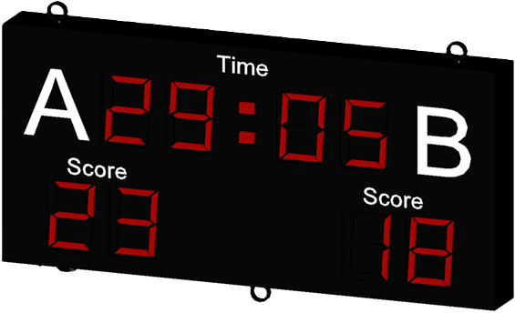 SHS-120 nümerik futbol skorbordu